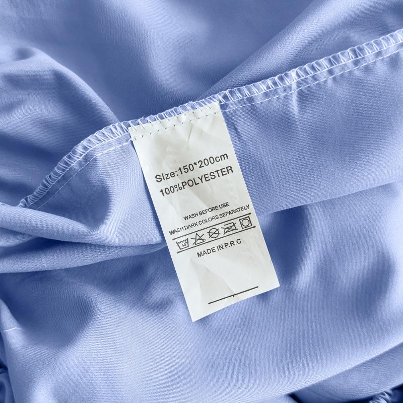 Fabric Fitted Sheet With Elastic Band Solid Color Mattress