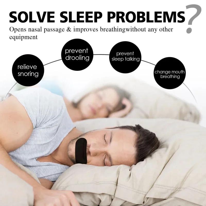 30/60/90Pcs Mouth Tape Sleep Mask Snoring Relief