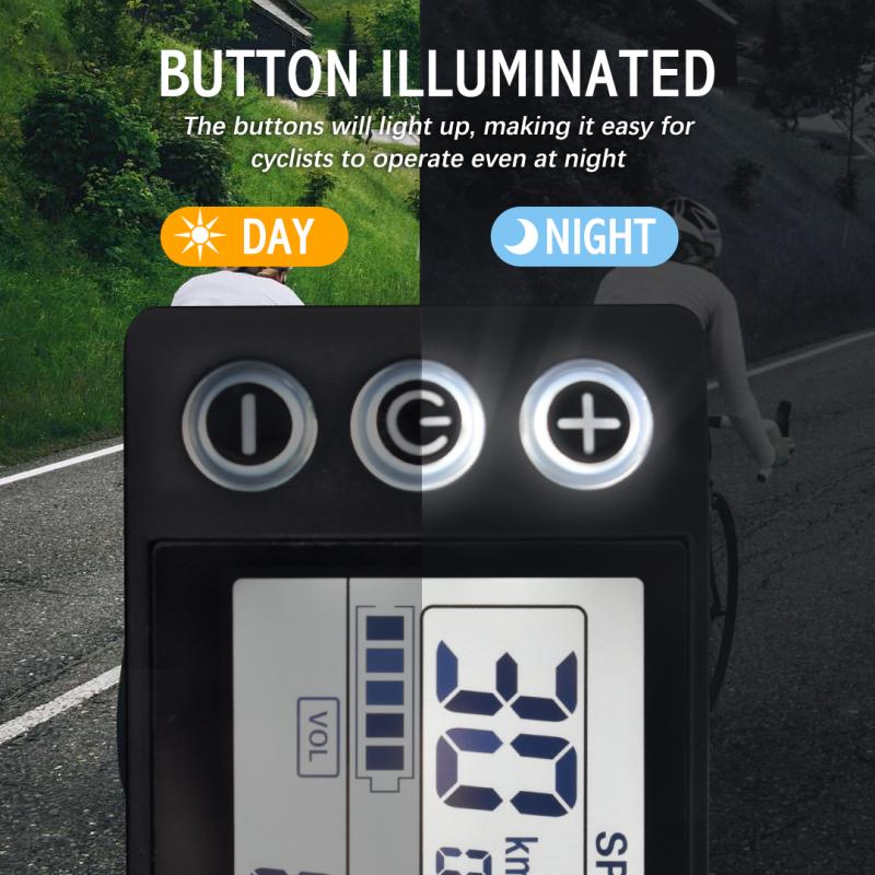 S866 Electric Bicycle UART 2 Display Digital E Scooter Cab