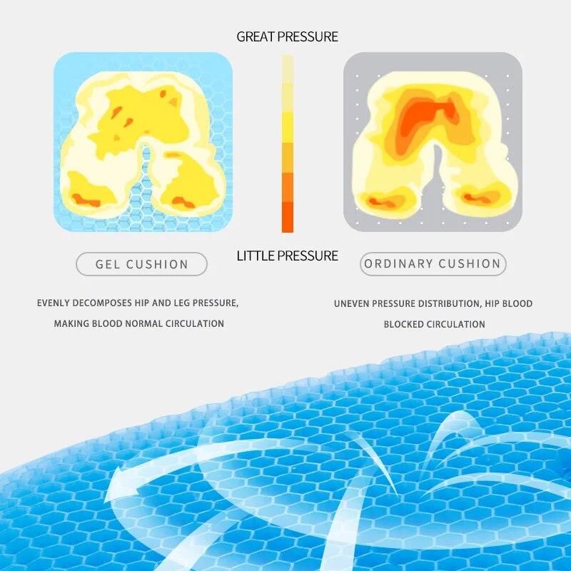 Gel Seat Cushion Summer Breathable Honeycomb Design For Pr