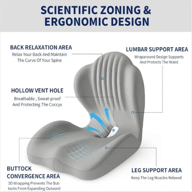 Ergonomic Coccyx Seat Pad