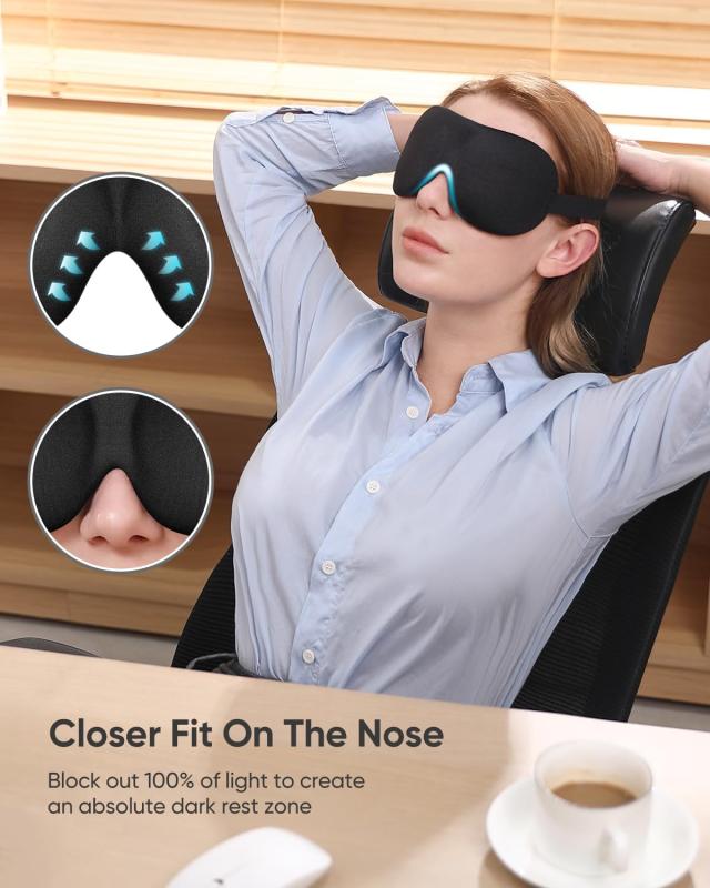 Sleep Mask 1Pack Blackout 3D Eye Mask