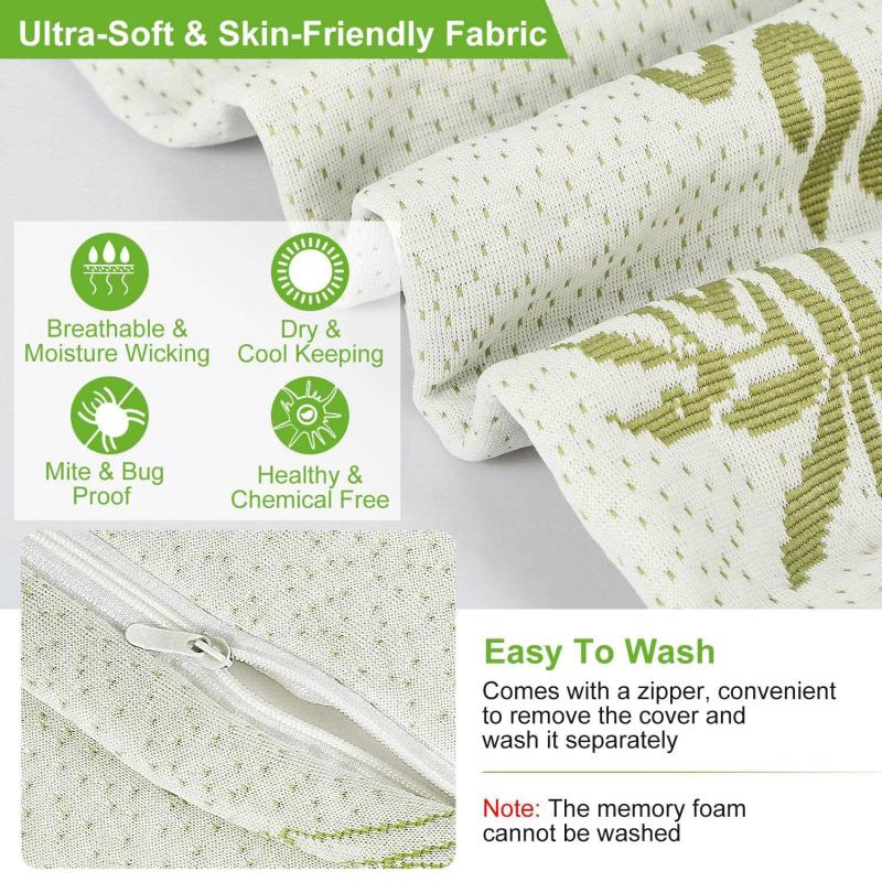 Bed Pillow Rayon Bamboo Memory Foam