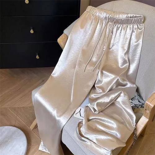 Korean Fashion High Waist Thin Wide Leg Women Summer Offic