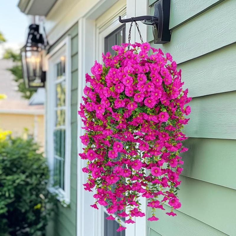 Artificial Flowers Vine Morning Glory Wedding Bridal Home