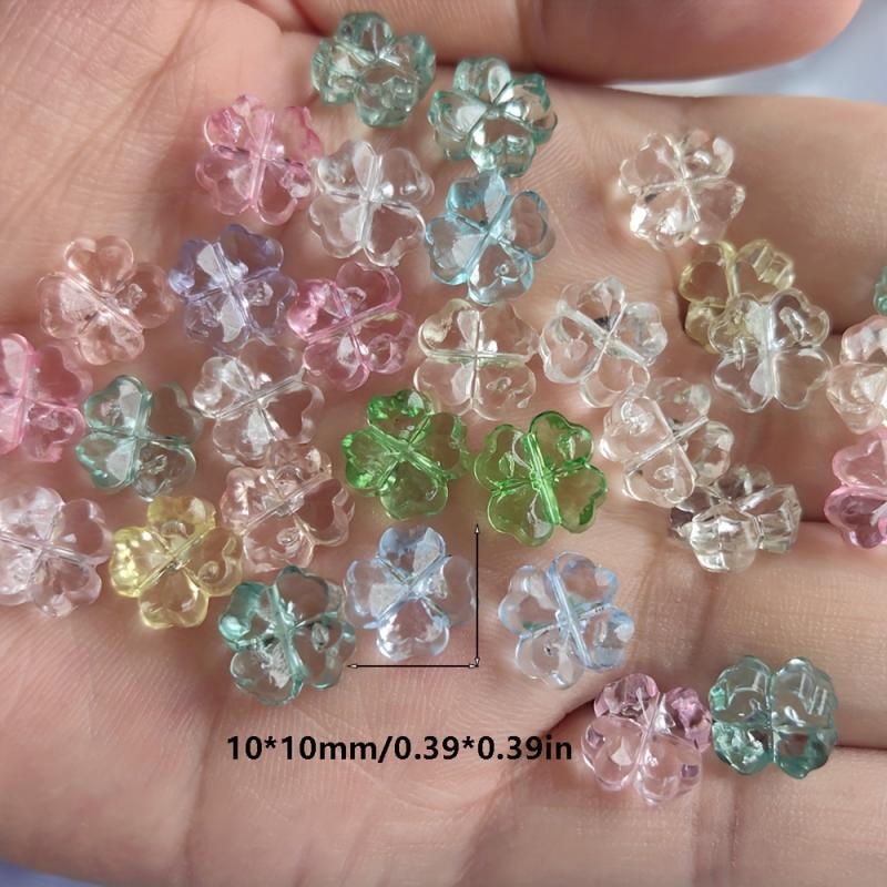 32pcs Clover Flowers Jewelry Supplies