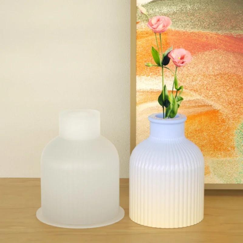 DIY Tray Silicone Mold Gypsum Cement Flower Pot Vase Mold