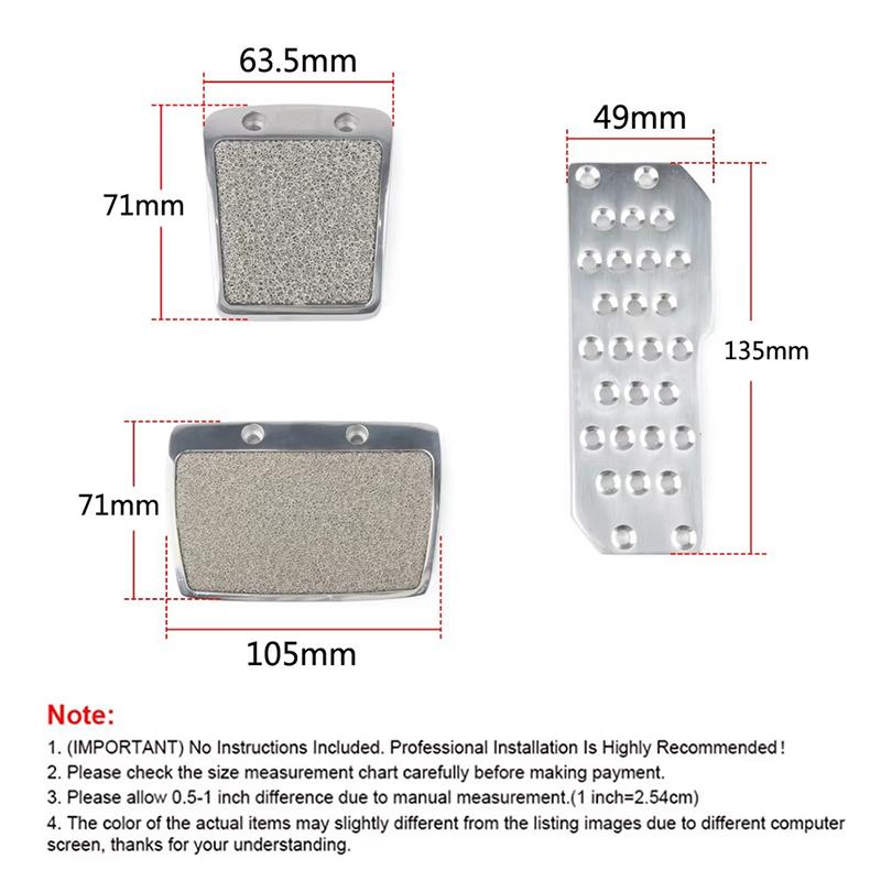 New Racing Pedals Car Foot Rest Accelerator Pedals Brake P