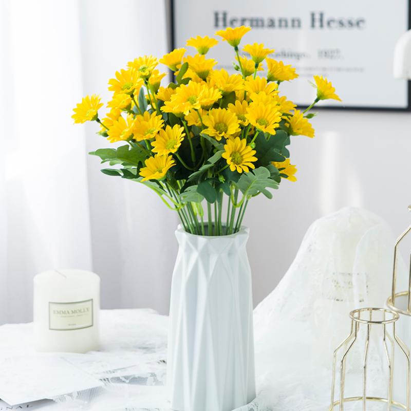 21 Heads Artificial Flower Autumn Silk Daisy Bouquet Decor