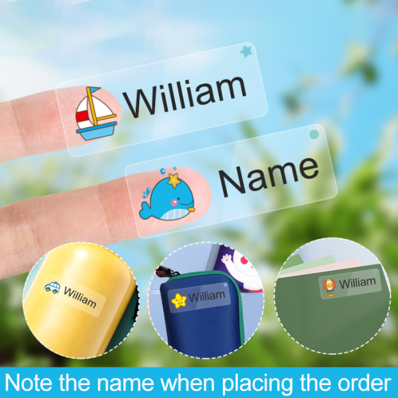 Custom Transparent Waterproof Stickers for Kids