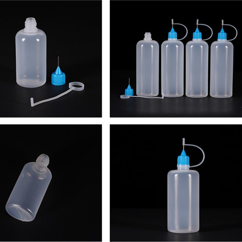 PE Plastic Squeezable Tip Applicator Bottle