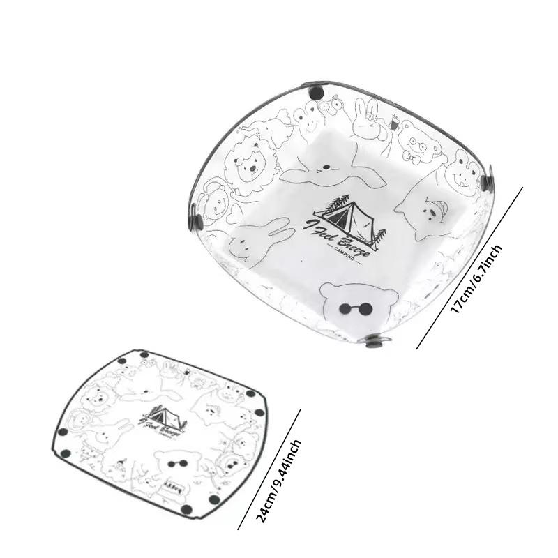 3pcs Foldable Bowls Cups & Plates Set
