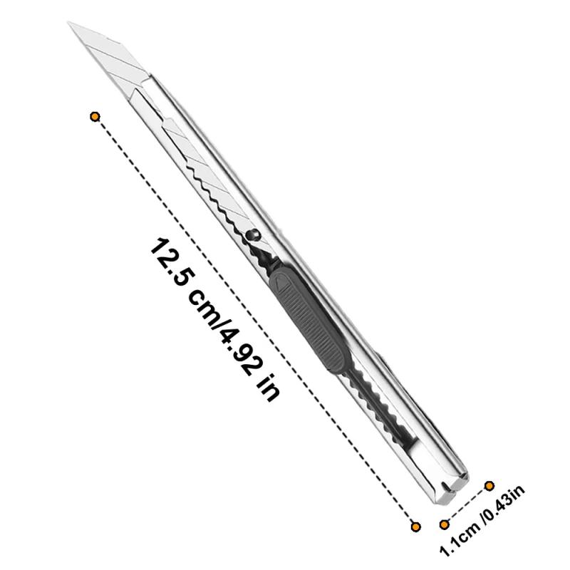 1/5/10Pcs Utility Knife Stainless Steel Paper Cut Box Cutt