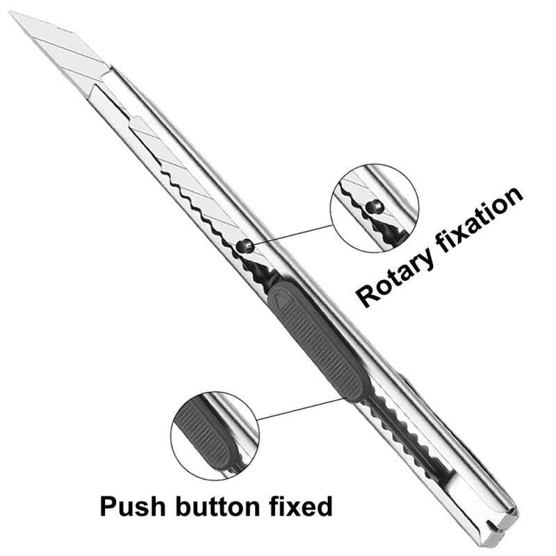 1/5/10Pcs Utility Knife Stainless Steel Paper Cut Box Cutt