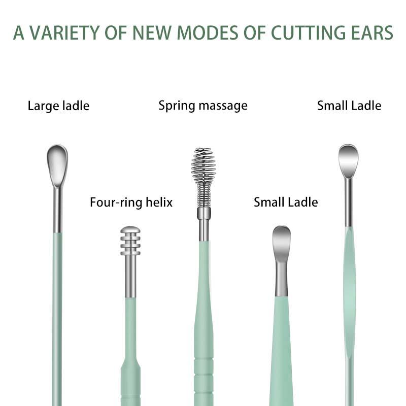 6pcs Stainless Steel Ear Cleaner Spoon