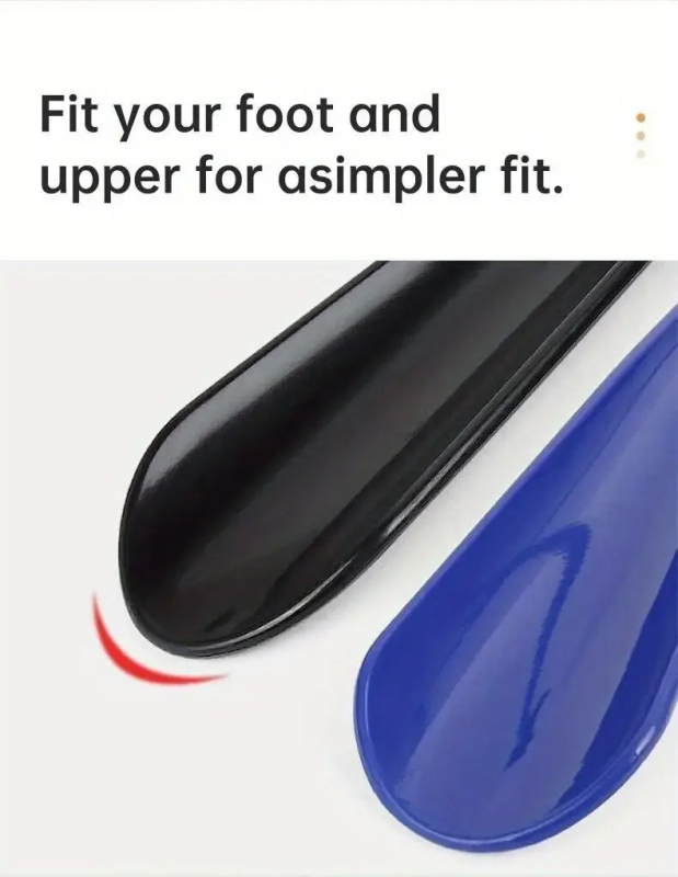 Extra long flexible plastic shoe horns