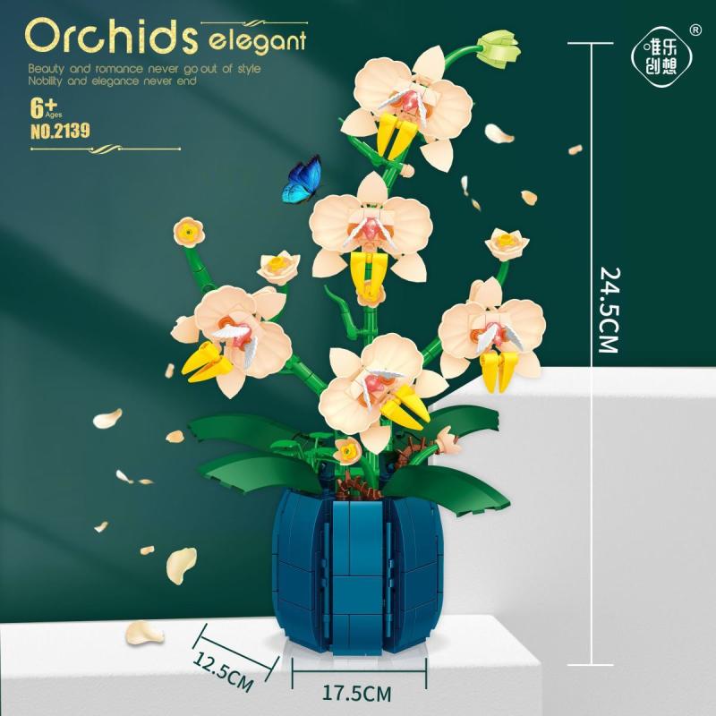 Orchid Building Blocks Flowers