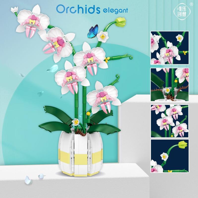 Orchid Building Blocks Flowers