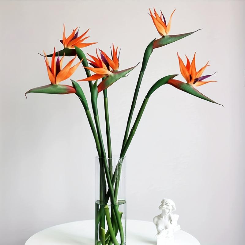 3pcs Artificial Bird Of Paradise Flowers