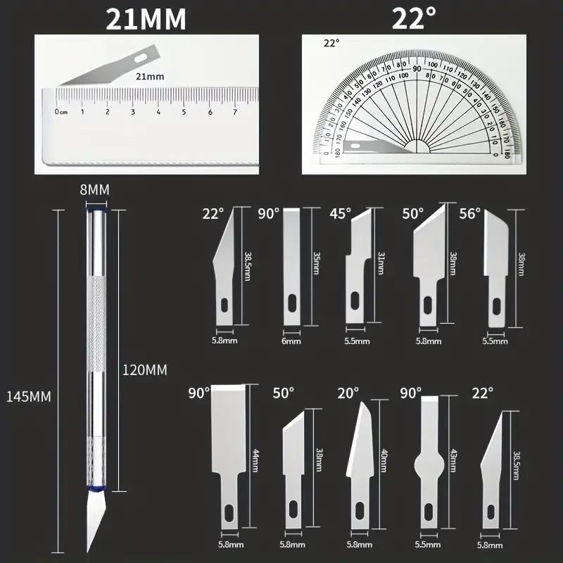 13pcs Metal Carving Knife Pen Art Seal Cutting Manual Comb