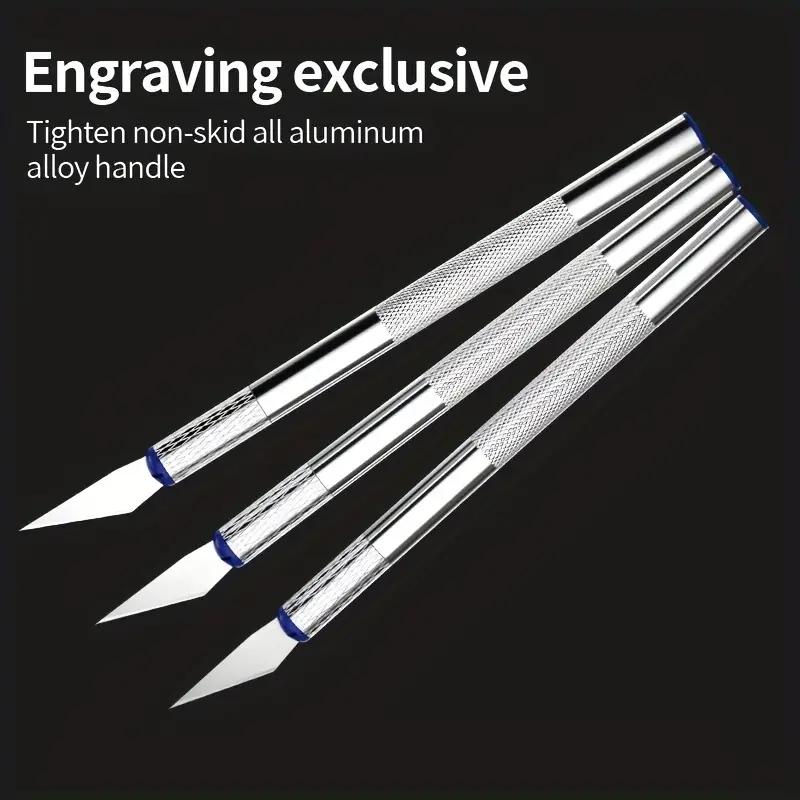 13pcs Metal Carving Knife Pen Art Seal Cutting Manual Comb