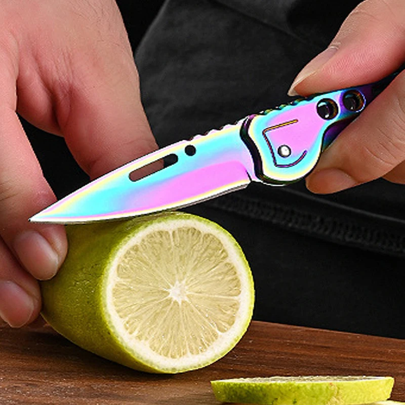 Folding Fruit Knife Stainless Steel Meat Cleaver Kitchen K
