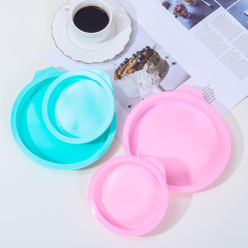 FAIS DU 2-8pcs Silicone Cake Pan 4/6/8inch Round Cake Laye