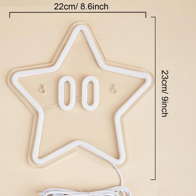 Chi-Buy 1PC Cartoon Star Shape LED Neon Sign
