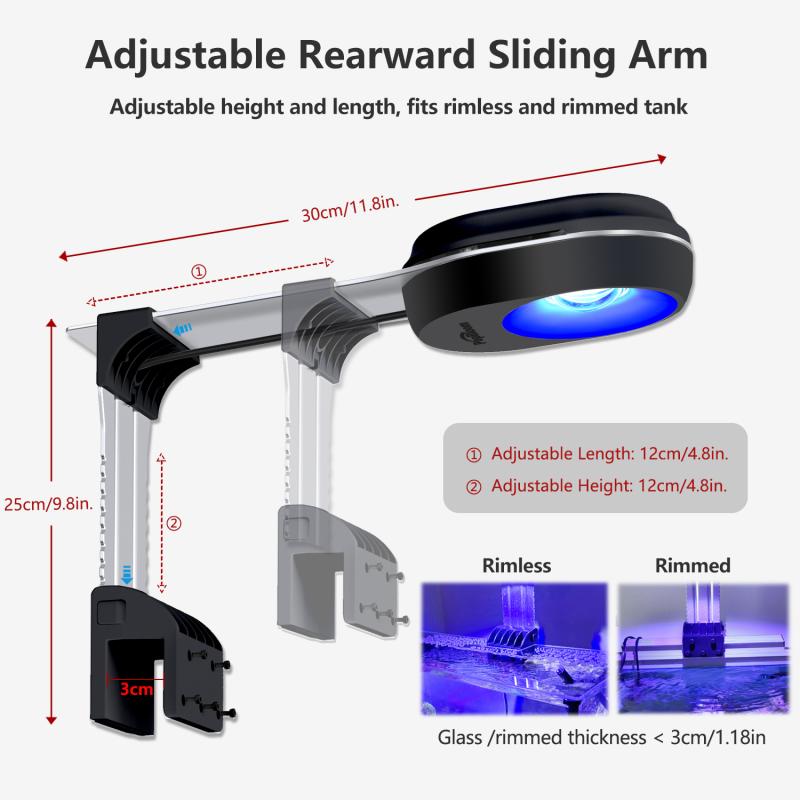 Newest PopBloom RL80 Nano Aquarium Light