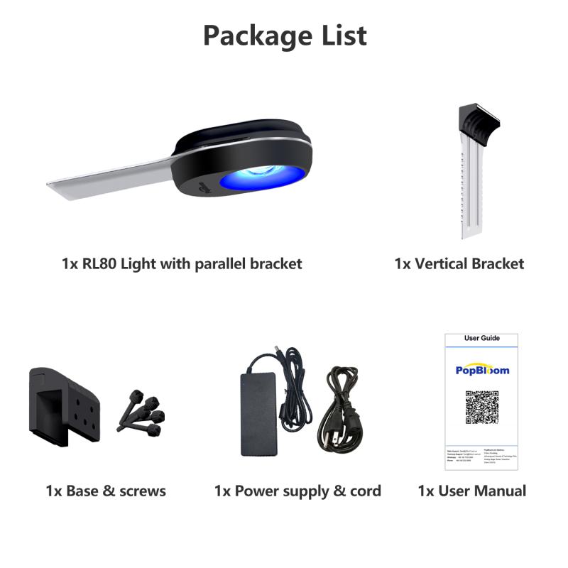 Newest PopBloom RL80 Nano Aquarium Light