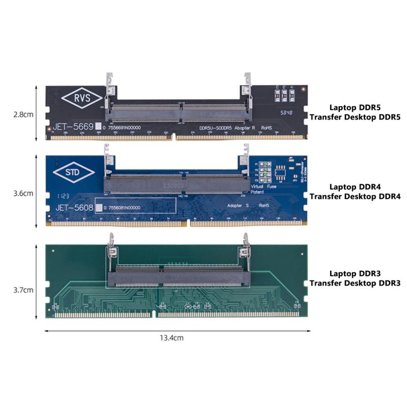 DDR3 DDR4 DDR5 Laptop to Desktop Memory Adapter