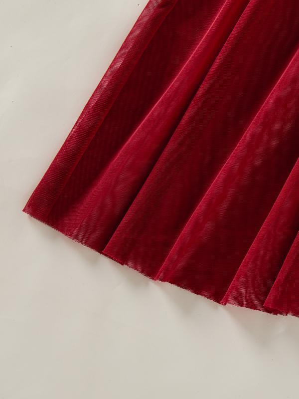 Wine Red Ladies' Countryside Style Wheat Ear Embroidery Se