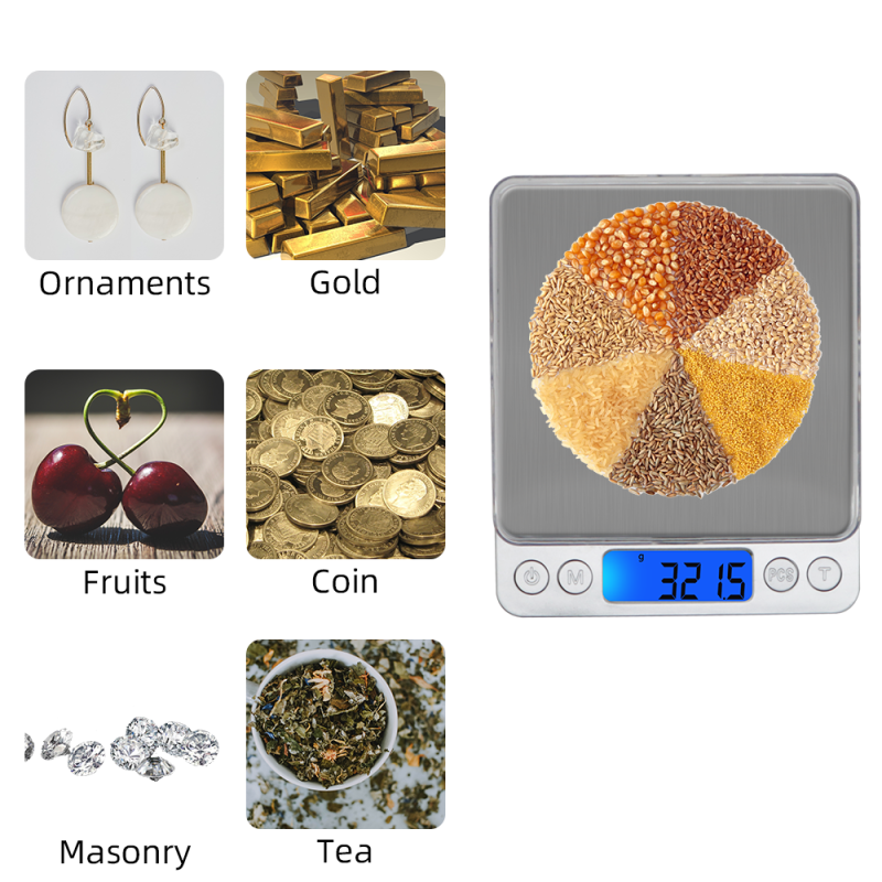 3000g 0.1g LCD Mini Electronic Scale 2kg Kitchen Digital S