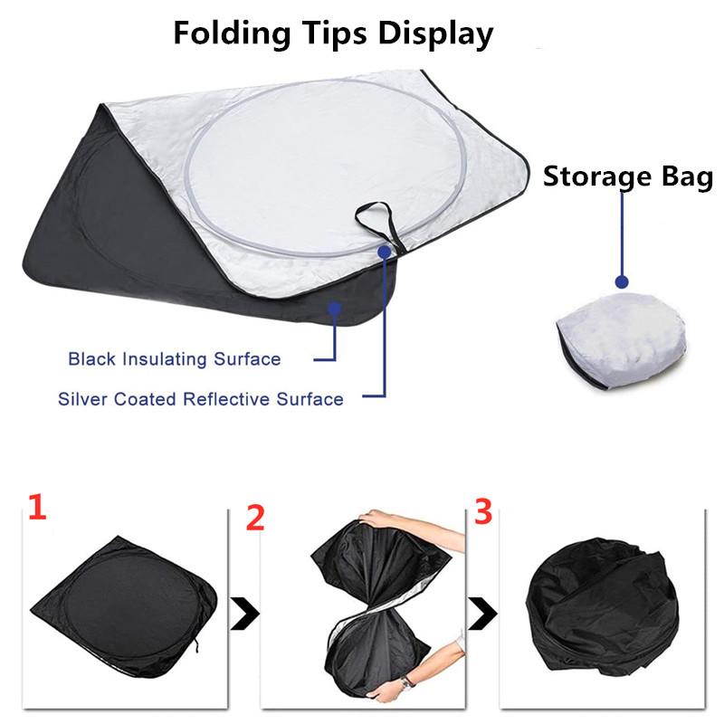 190x90CM Universal UV Protection Shield Front Rear Car Win