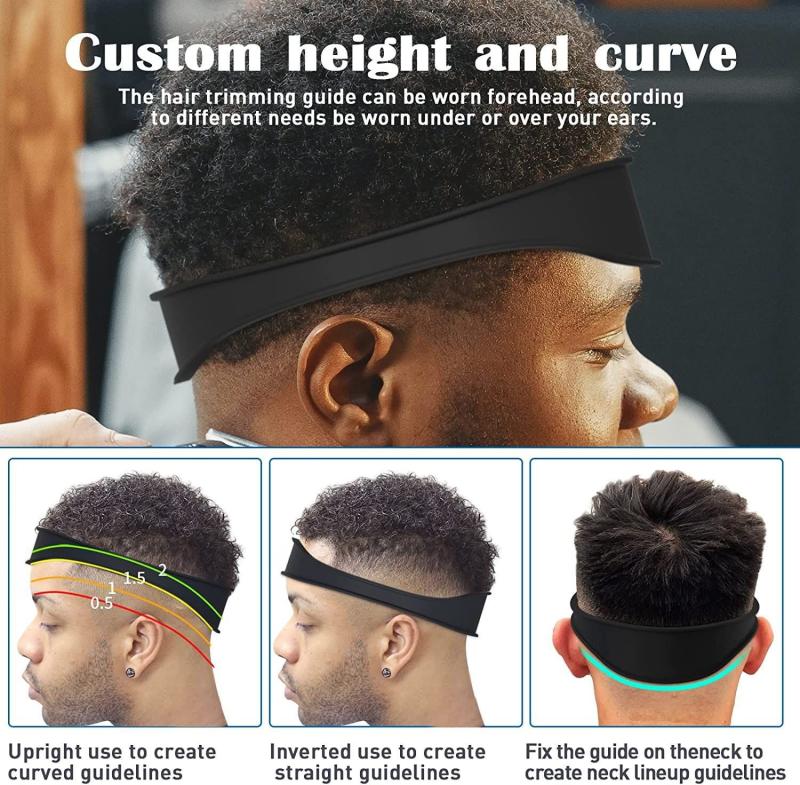 DIY Home Haircuts Curved Headband Silicone Neckline Shavin