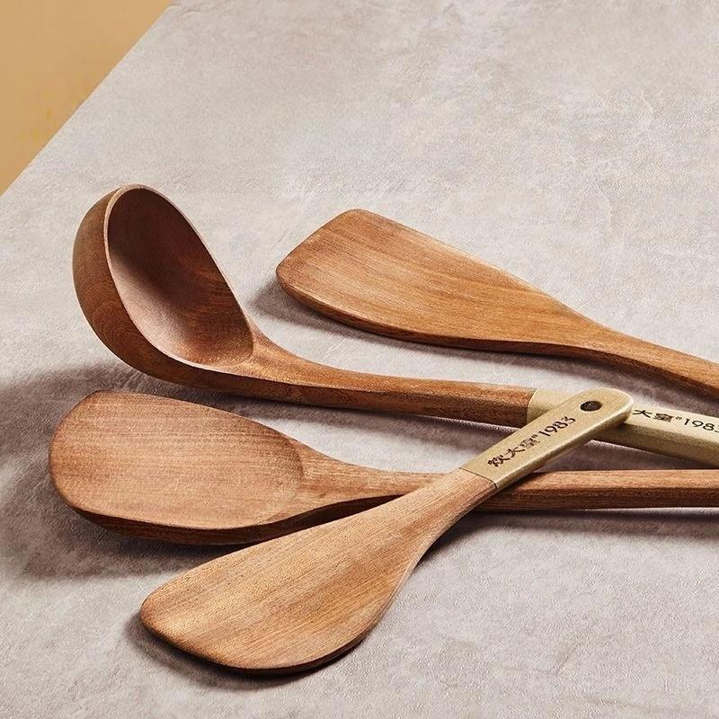 Ebony Wood Cooking Tools Set
