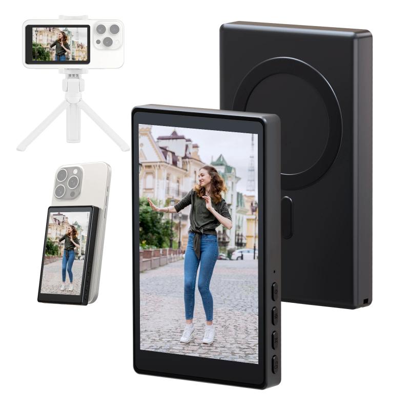 Wireless Monitor Rear Camera Screen Smartphone Selfie Magn