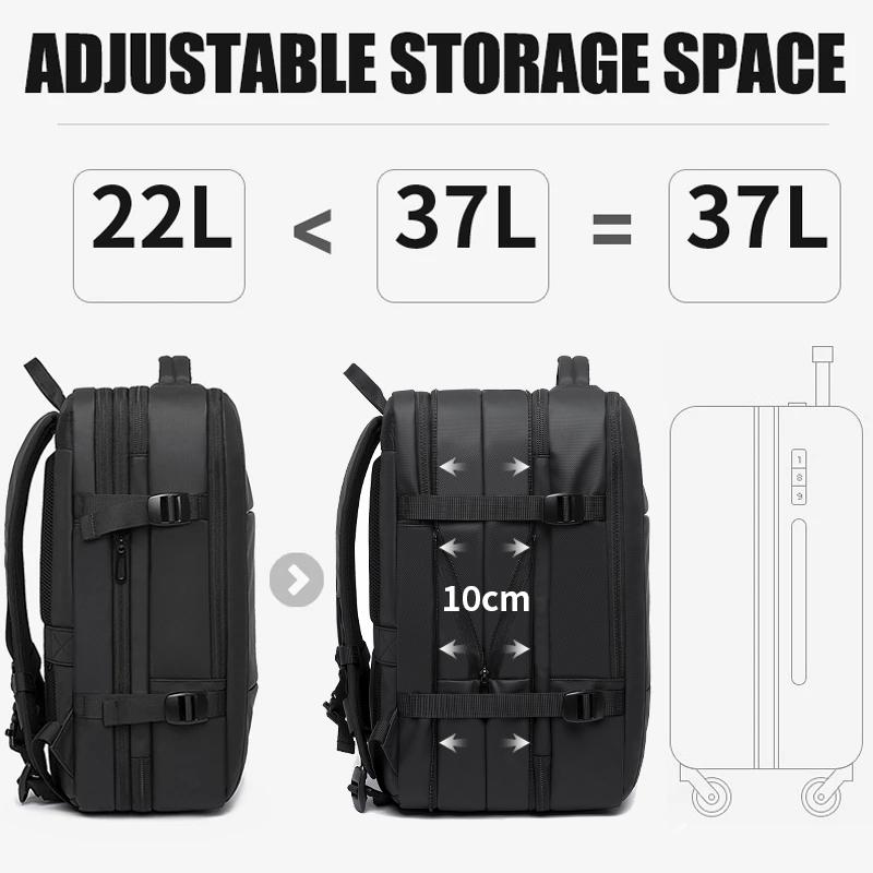 Bange Travel Backpack Men Business Backpack School Expanda