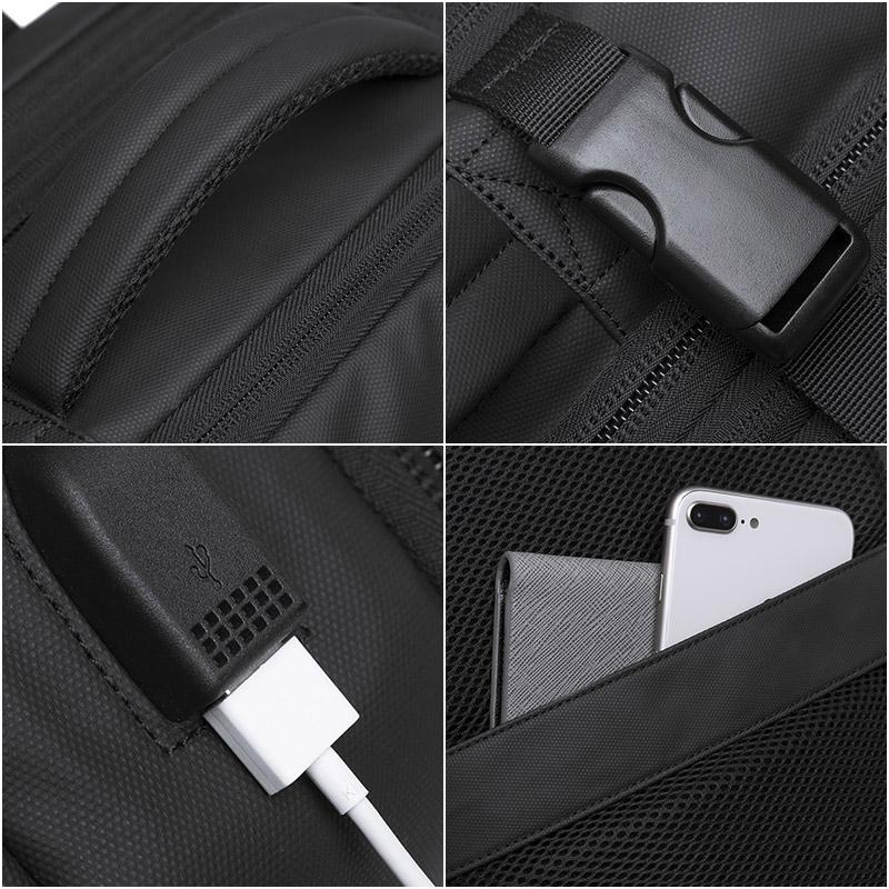 Bange Travel Backpack Men Business Backpack School Expanda