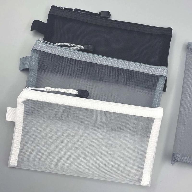 Transparent Mesh Pencil Case