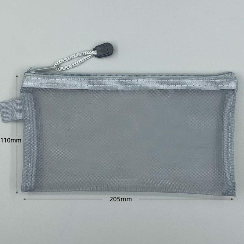 Transparent Mesh Pencil Case