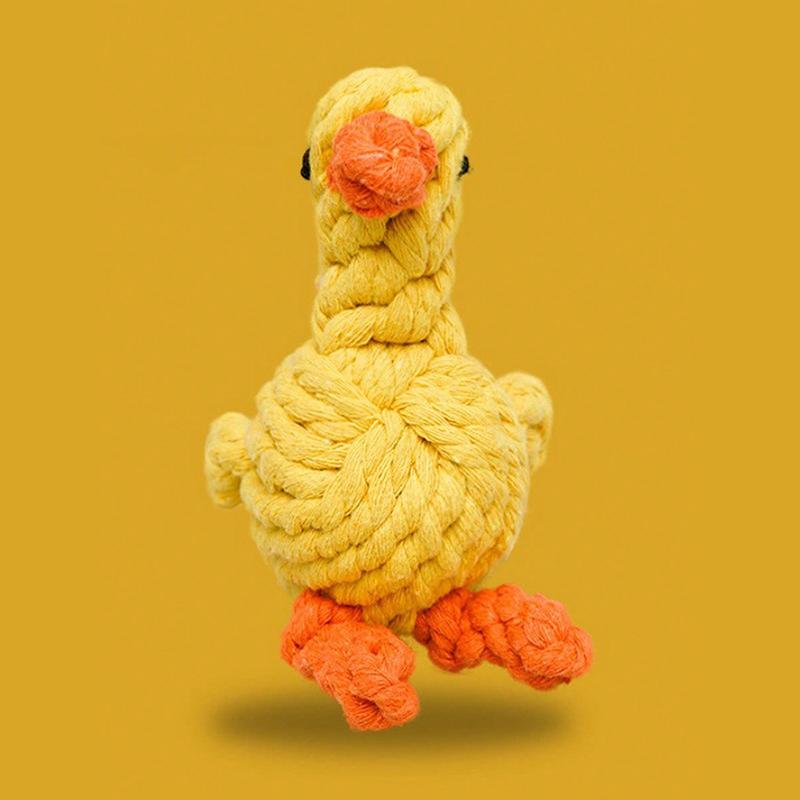 1pc Rope Knot Grinding Teeth Resistant Hand-Woven Animal C