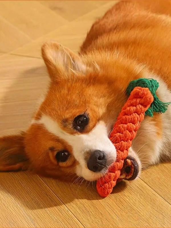 1pc Rope Knot Grinding Teeth Resistant Hand-Woven Animal C