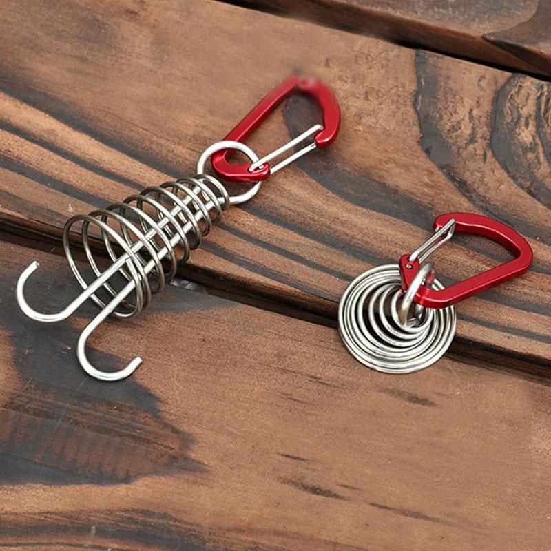 4pcs Outdoor Camping Octopus Wind Rope Fixing Buckle Woode
