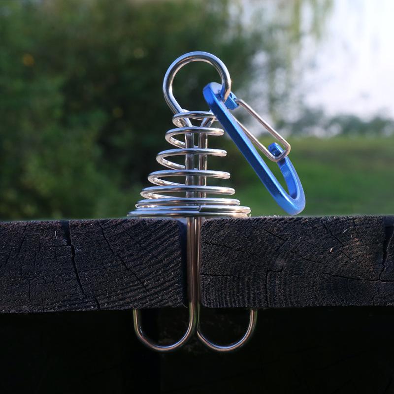 4pcs Outdoor Camping Octopus Wind Rope Fixing Buckle Woode