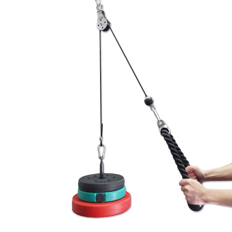 Gym Wire Rope Fitness Cable Pulley Machine System Heavy Du
