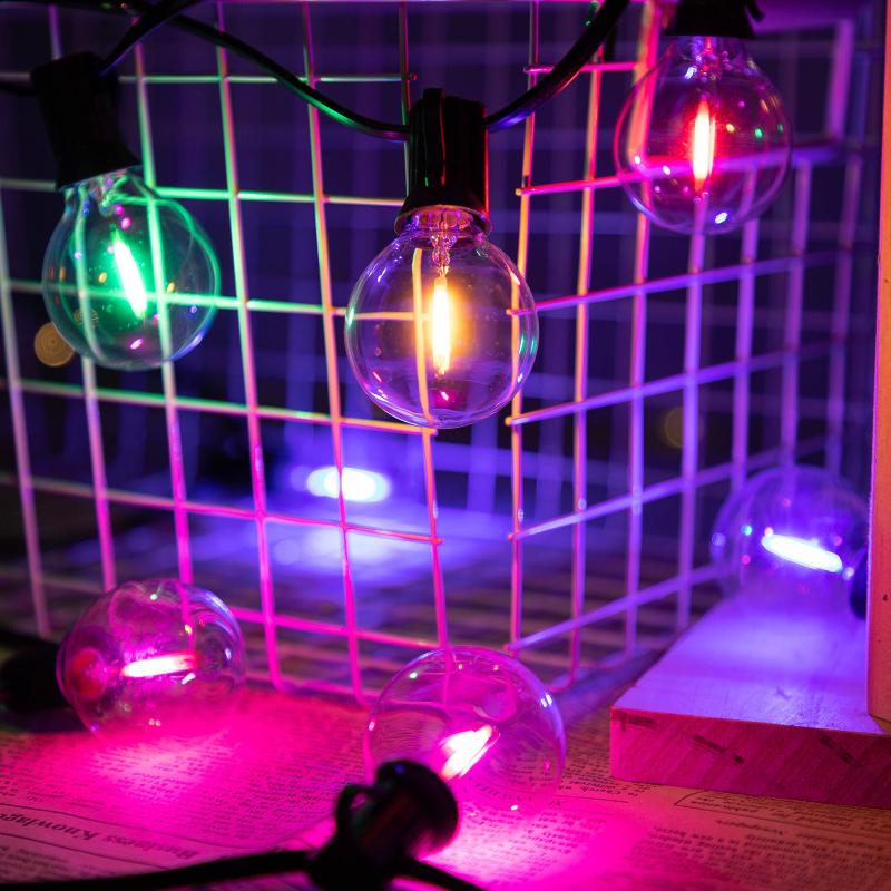 Light Bulb G40 Colored Led String