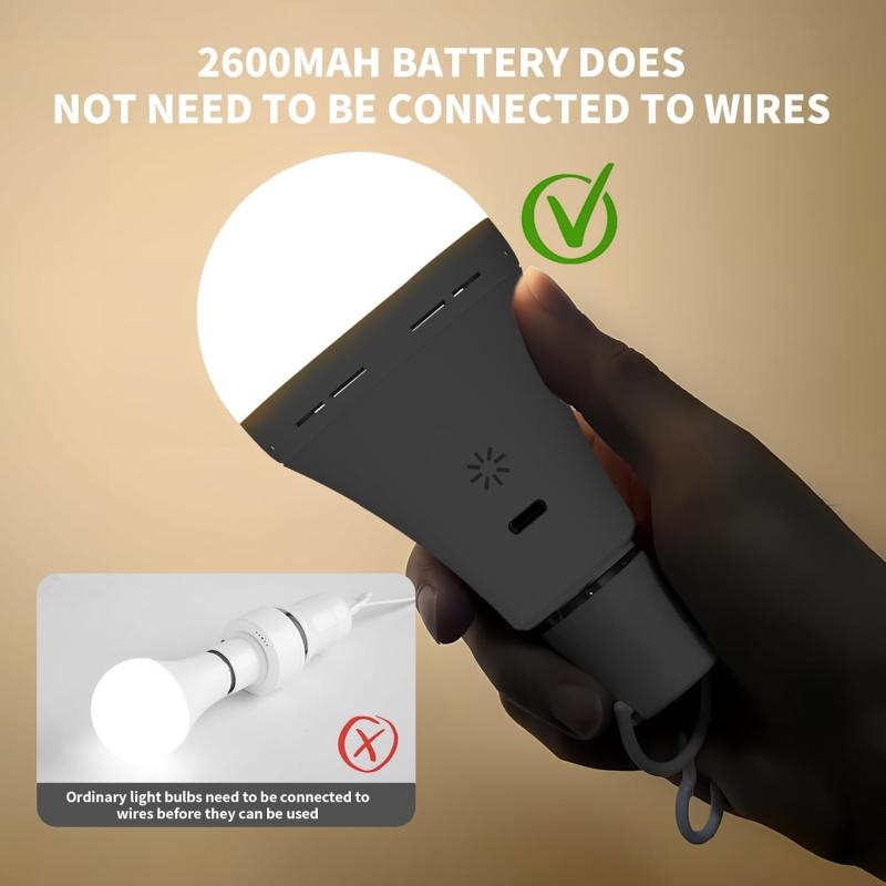 usb-c rechargeable light bulb