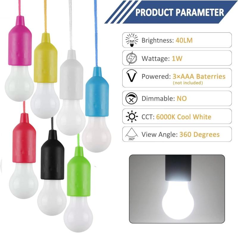 LED Pull Cord Light Bulb