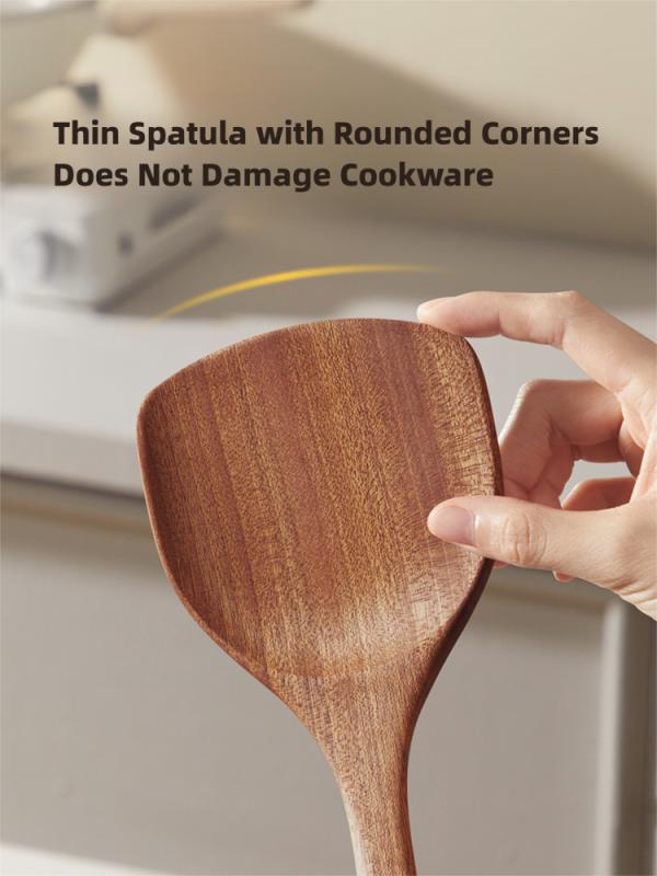 Ebony Wood Cooker King Non-Stick Pan Utensils